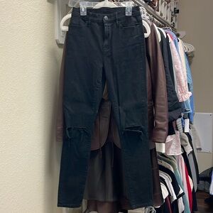 BDG WOMENS HIGH RISE BLACK SKINNY JEAN SZ 25